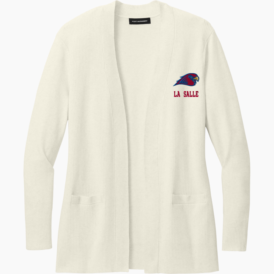 LA SALLE CATHOLIC COLLEGE PREP FALCONS <span class="pdp-name-mascot">LA SALLE FALCONS</span> Port Authority Women's Easy Care Open-Front Cardigan Sweater