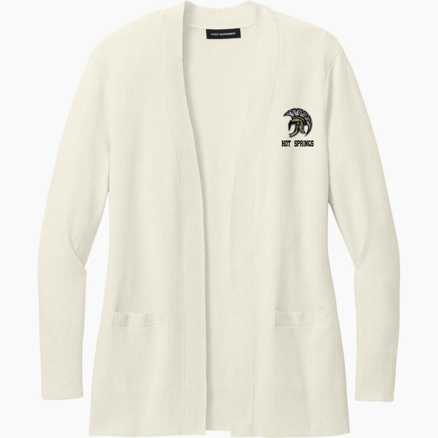 HOT SPRINGS HIGH SCHOOL TROJANS <span class="pdp-name-mascot">HOT SPRINGS TROJANS</span> Port Authority Women's Easy Care Open-Front Cardigan Sweater