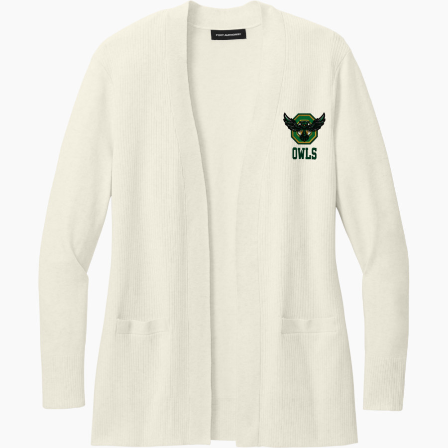 OVERLAKE OWLS ONLINE STORE Port Authority Women's Easy Care Open-Front Cardigan Sweater