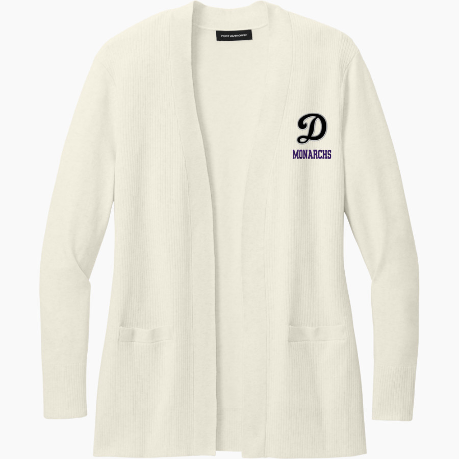 DAMIEN MEMORIAL HIGH SCHOOL MONARCHS Port Authority Women's Easy Care Open-Front Cardigan Sweater