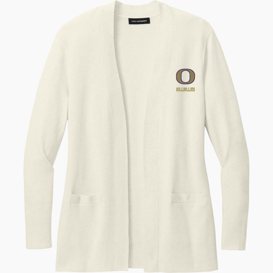 OZARK HIGH SCHOOL HILLBILLIES <span class="pdp-name-mascot">OZARK HILLBILLIES</span> Port Authority Women's Easy Care Open-Front Cardigan Sweater