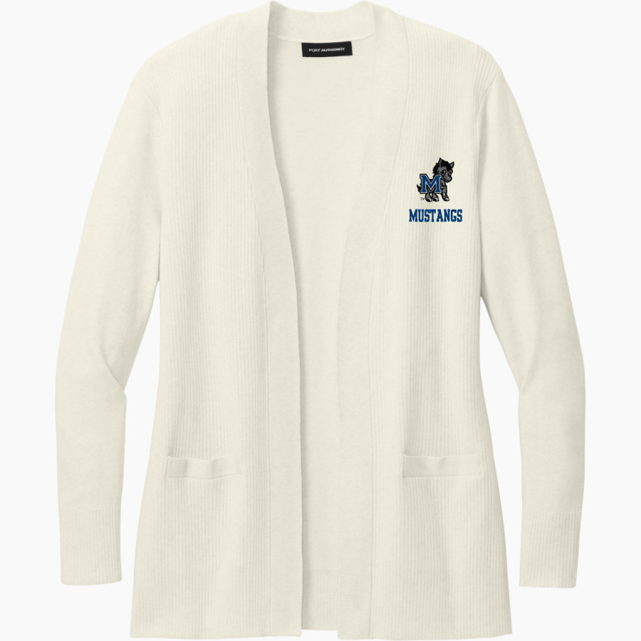 MacArthur Elementary Mustangs <span class="pdp-name-mascot">McArthur Elementary</span> Port Authority Women's Easy Care Open-Front Cardigan Sweater