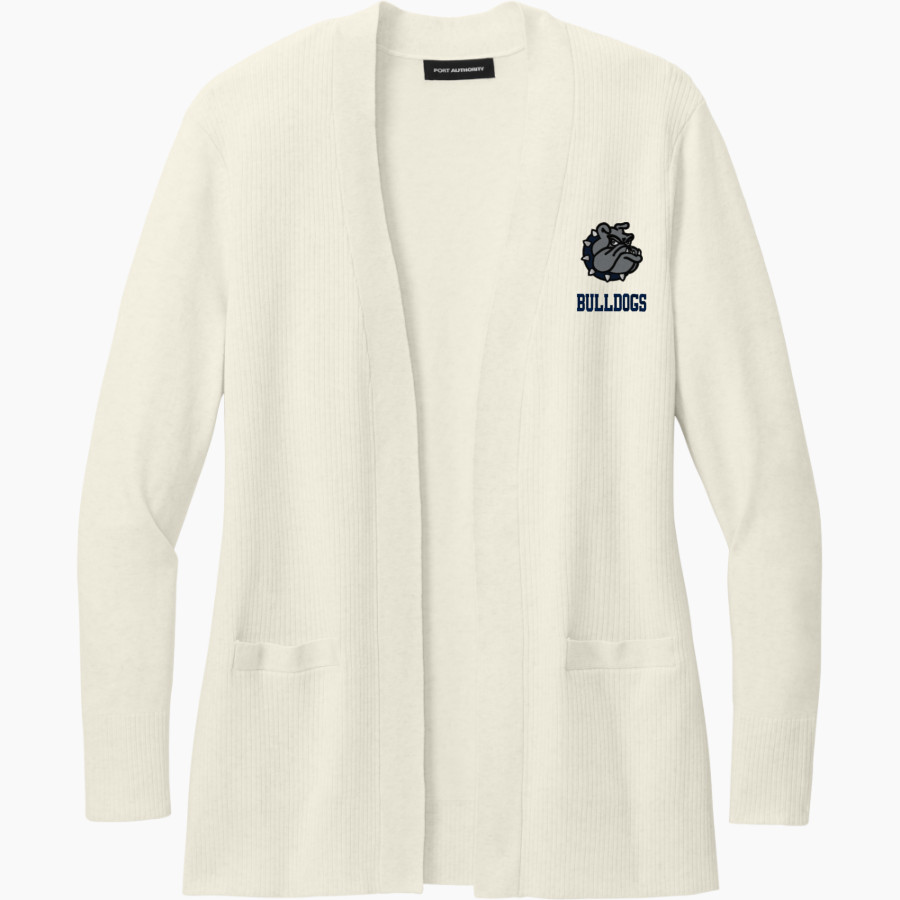 Westerly Bulldogs Port Authority Women's Easy Care Open-Front Cardigan Sweater
