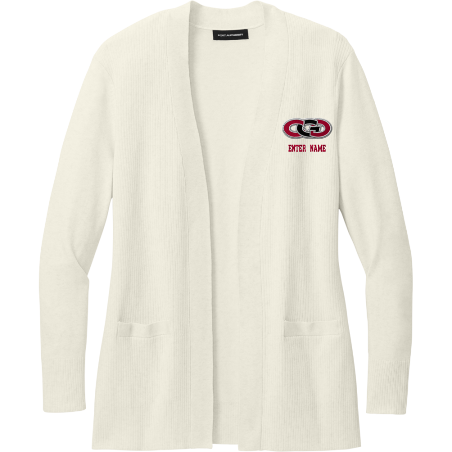 CLARION-GOLDFIELD-DOWS HIGH SCHOOL COWBOYS <span class="pdp-name-mascot">CLARION - GOLDFIELD COWBOYS</span> Port Authority Women's Easy Care Open-Front Cardigan Sweater