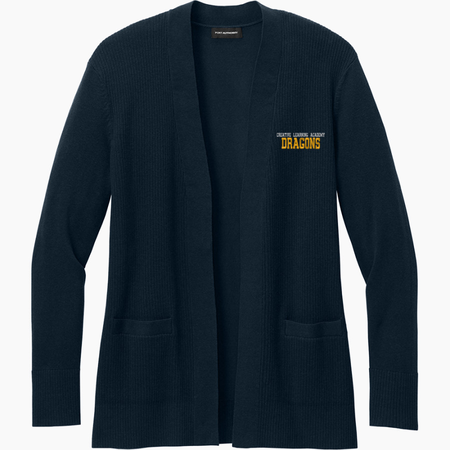 Creative Learning Dragons <span class="pdp-name-mascot">Creative Learning Dragons</span> Port Authority Women's Easy Care Open-Front Cardigan Sweater