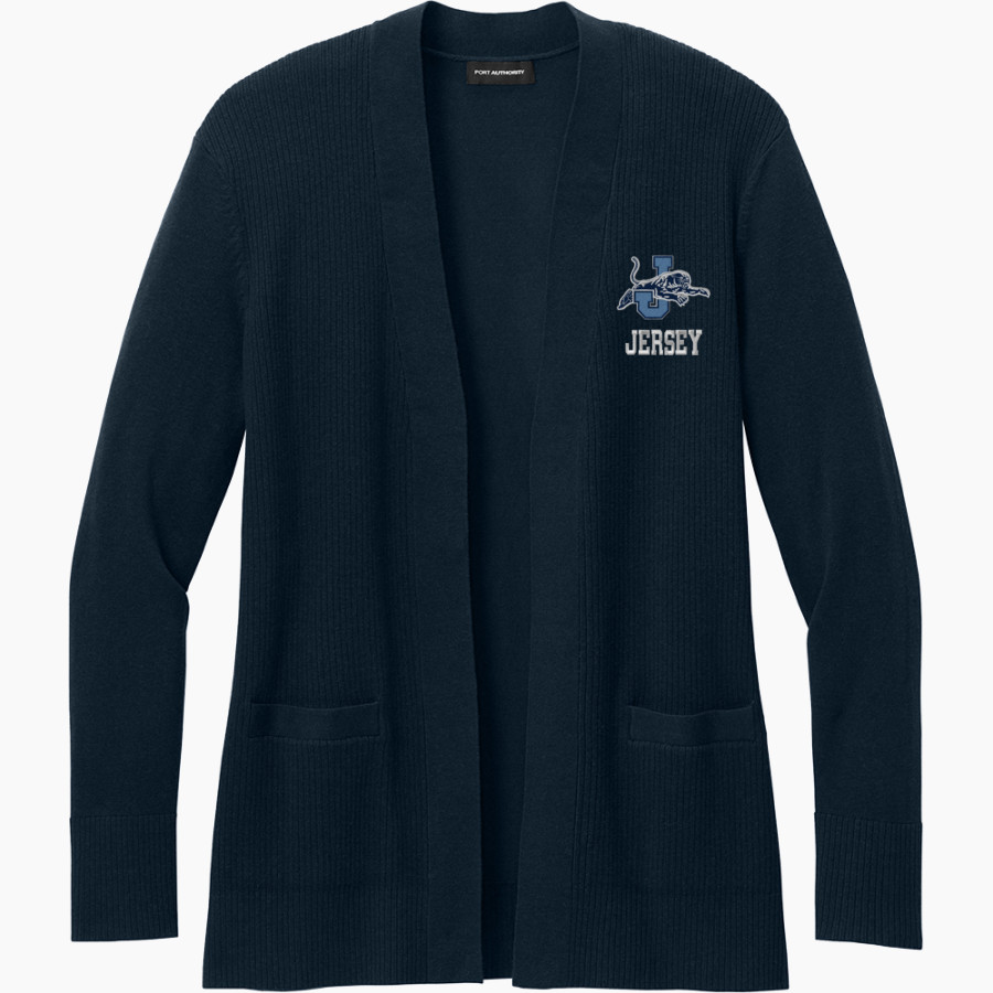 JERSEY COMMUNITY HIGH SCHOOL PANTHERS Port Authority Women's Easy Care Open-Front Cardigan Sweater