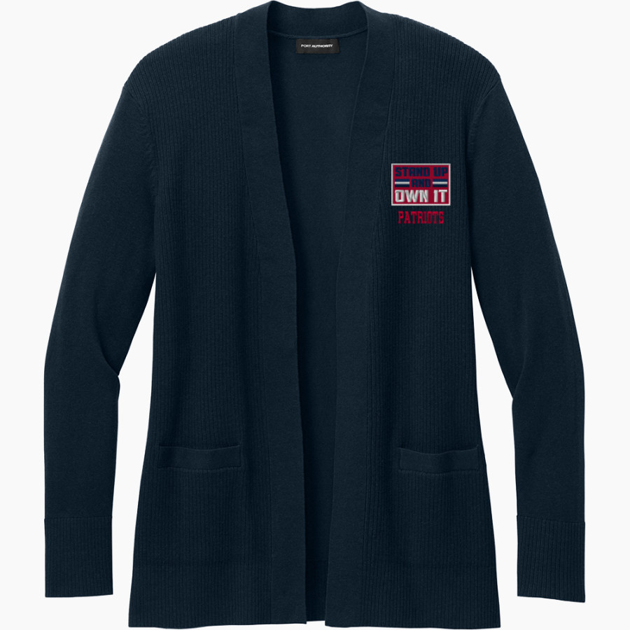 APPLETON EAST PATRIOTS <span class="pdp-name-mascot">EAST PATRIOTS</span> Port Authority Women's Easy Care Open-Front Cardigan Sweater