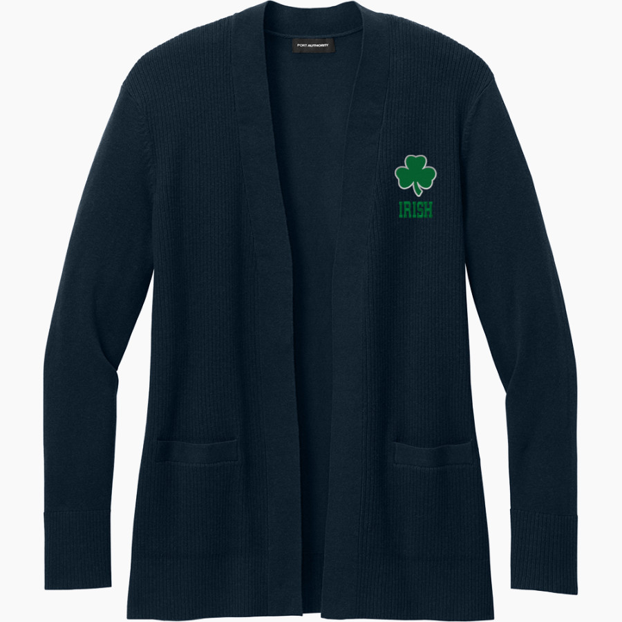 St. Patrick of Heatherdowns Irish <span class="pdp-name-mascot">St. Patrick of Heatherdowns Irish</span> Port Authority Women's Easy Care Open-Front Cardigan Sweater