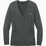 Oral Roberts Golden Eagles Port Authority Women's Easy Care Button-Up Cardigan Sweater Front Thumbnail