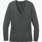 Jupiter Christian Eagles Port Authority Women's Easy Care Button-Up Cardigan Sweater Front Thumbnail