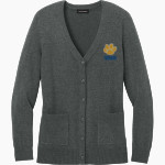 CULBRETH Cougars <span class="pdp-name-mascot">GREY CULBRETH MIDDLE SCHOOL Cougars</span> Port Authority Women's Easy Care Button-Up Cardigan Sweater Front Thumbnail
