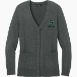 Stuart Tartans Port Authority Women's Easy Care Button-Up Cardigan Sweater Front Thumbnail