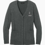 Jupiter Christian Eagles Port Authority Women's Easy Care Button-Up Cardigan Sweater Front Thumbnail