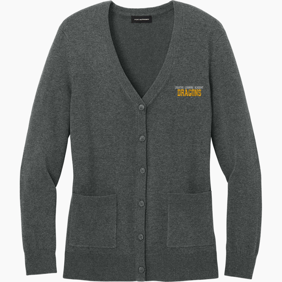 Creative Learning Dragons <span class="pdp-name-mascot">Creative Learning Dragons</span> Port Authority Women's Easy Care Button-Up Cardigan Sweater