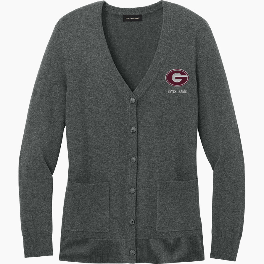 Gloversville High School Port Authority Women's Easy Care Button-Up Cardigan Sweater