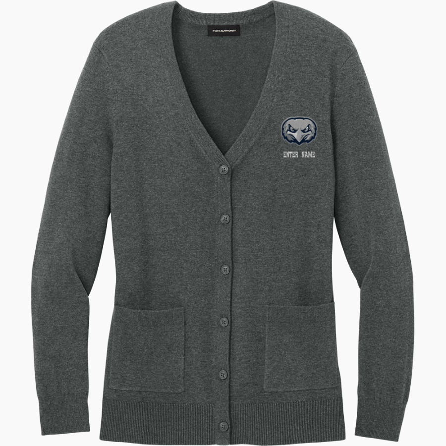 Legacy Eagles <span class="pdp-name-mascot">Legacy Charter Eagles</span> Port Authority Women's Easy Care Button-Up Cardigan Sweater