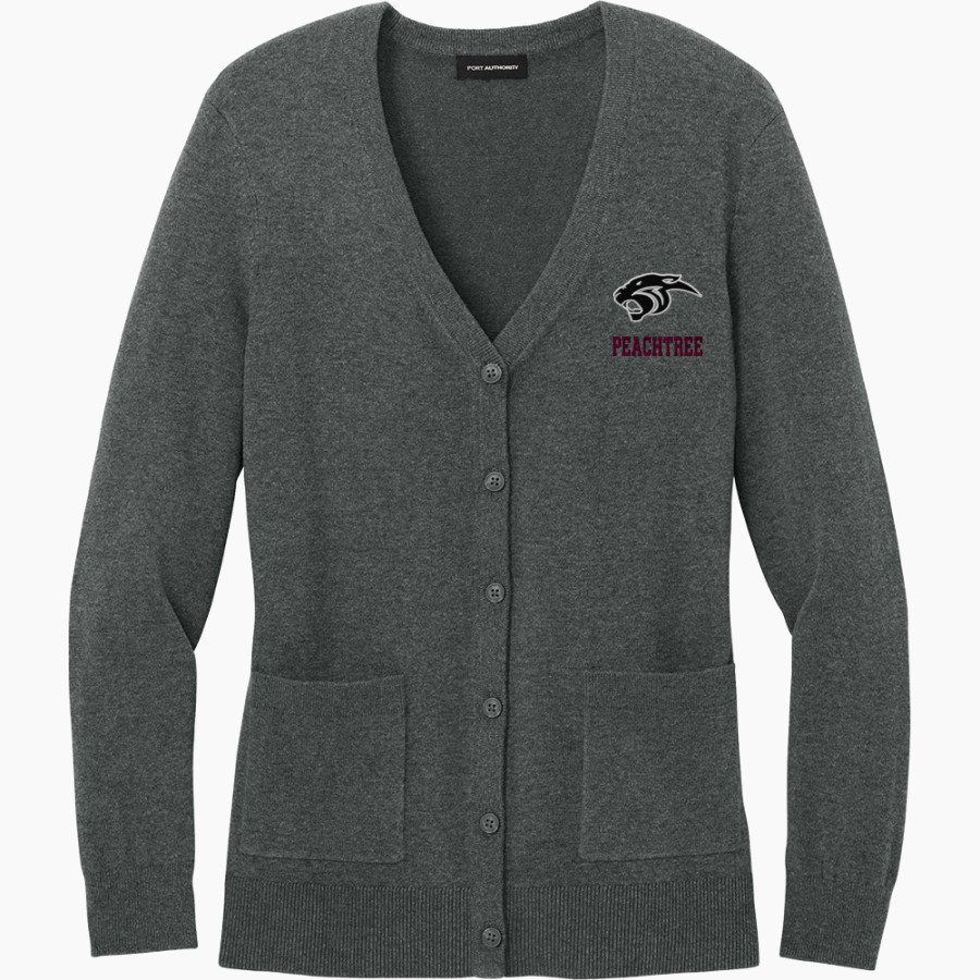 Peachtree Panthers Port Authority Women's Easy Care Button-Up Cardigan Sweater