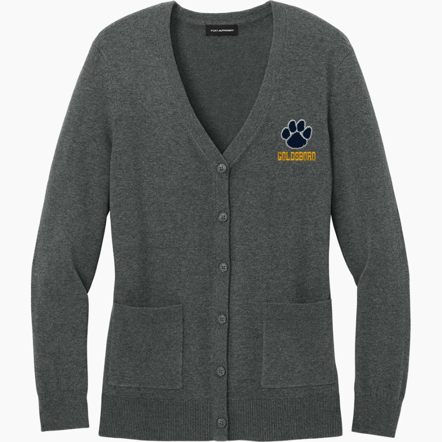 Goldsboro Cougars <span class="pdp-name-mascot">Goldsboro Cougars</span> Port Authority Women's Easy Care Button-Up Cardigan Sweater