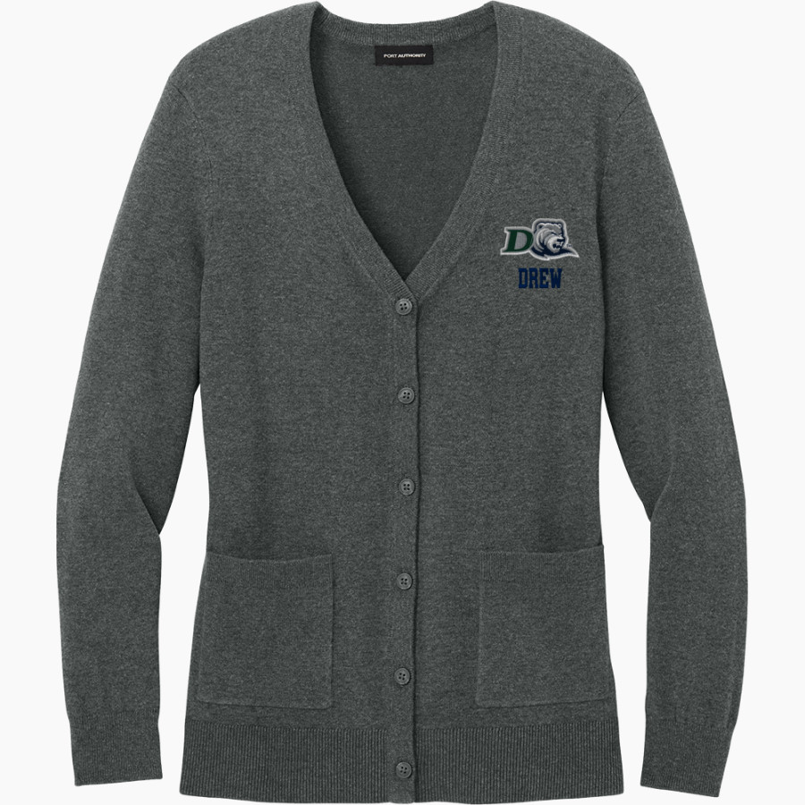 Drew Rangers <span class="pdp-name-mascot">Drew University Rangers</span> Port Authority Women's Easy Care Button-Up Cardigan Sweater