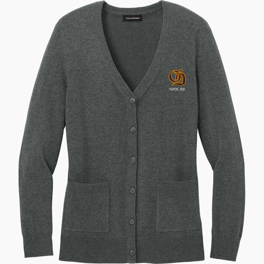O'Dea Fighting Irish Official Online Store <span class="pdp-name-mascot">O DEA FIGHTING IRISH</span> Port Authority Women's Easy Care Button-Up Cardigan Sweater