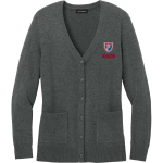Plainfield Quakers <span class="pdp-name-mascot">Plainfield Quakers</span> Port Authority Women's Easy Care Button-Up Cardigan Sweater Front Thumbnail