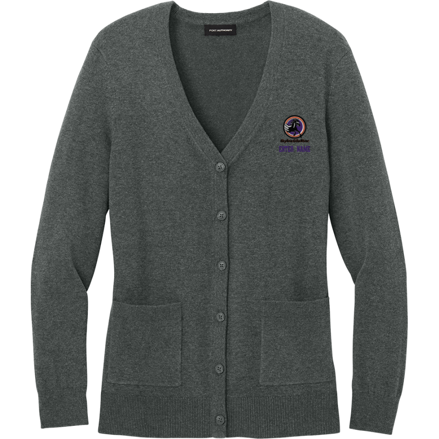 Skyline Gila River Mustangs <span class="pdp-name-mascot">Skyline Mustangs</span> Port Authority Women's Easy Care Button-Up Cardigan Sweater