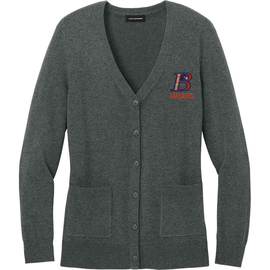 Bloomfield Warhawks <span class="pdp-name-mascot">Bloomfield Warhawks</span> Port Authority Women's Easy Care Button-Up Cardigan Sweater