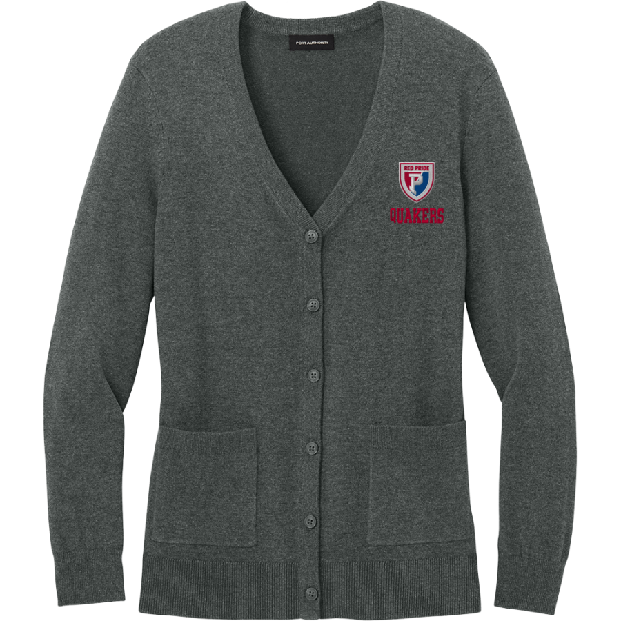 Plainfield Quakers <span class="pdp-name-mascot">Plainfield Quakers</span> Port Authority Women's Easy Care Button-Up Cardigan Sweater