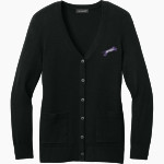 Panther Locker Spirit Wear Store Port Authority Women's Easy Care Button-Up Cardigan Sweater Front Thumbnail
