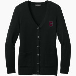 CANTON HIGH SCHOOL WARRIORS Port Authority Women's Easy Care Button-Up Cardigan Sweater Front Thumbnail