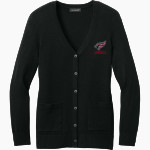 LAWNDALE HIGH SCHOOL CARDINALS Port Authority Women's Easy Care Button-Up Cardigan Sweater Front Thumbnail