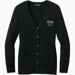 Wingate University Bulldogs <span class="pdp-name-mascot">Wingate Bulldogs</span> Port Authority Women's Easy Care Button-Up Cardigan Sweater Front Thumbnail