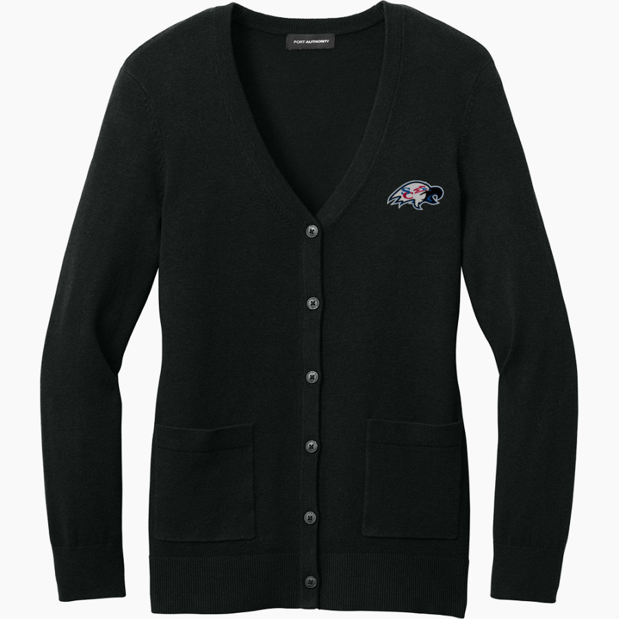 SUMMIT CHRISTIAN ACADEMY EAGLES Port Authority Women's Easy Care Button-Up Cardigan Sweater