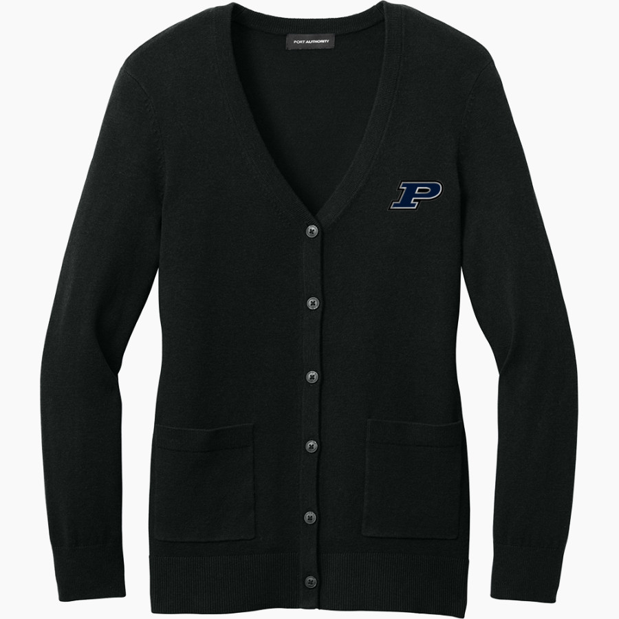 PASQUOTANK COUNTY HIGH SCHOOL PANTHERS <span class="pdp-name-mascot">PASQUOTANK COUNTY PANTHERS</span> Port Authority Women's Easy Care Button-Up Cardigan Sweater