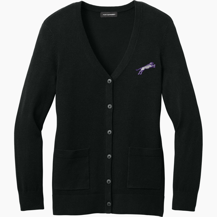 Panther Locker Spirit Wear Store Port Authority Women's Easy Care Button-Up Cardigan Sweater