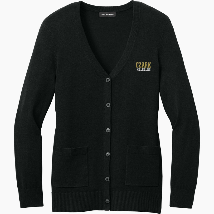 OZARK HIGH SCHOOL HILLBILLIES <span class="pdp-name-mascot">OZARK HILLBILLIES</span> Port Authority Women's Easy Care Button-Up Cardigan Sweater