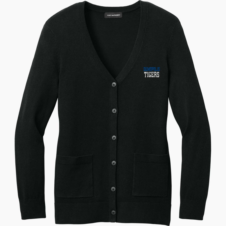 Demopolis Tigers <span class="pdp-name-mascot">Demopolis Tigers</span> Port Authority Women's Easy Care Button-Up Cardigan Sweater