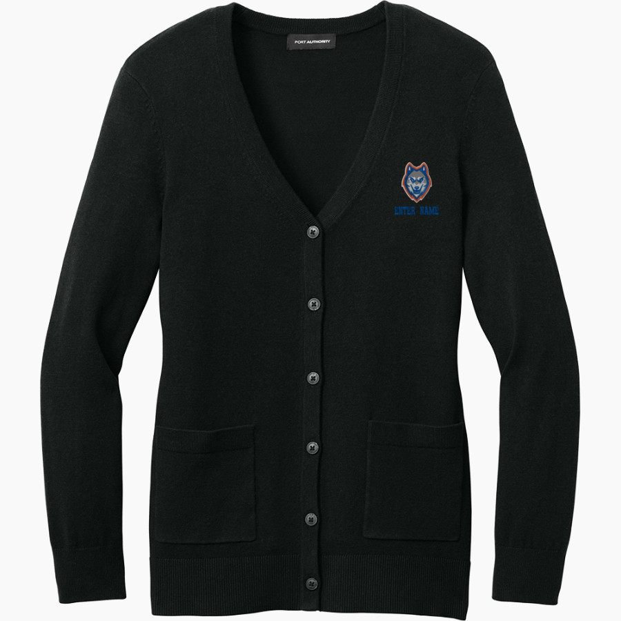 SAINT JOSEPH'S CATHOLIC ACADEMY <span class="pdp-name-mascot">SAINT JOSEPHS Wolves</span> Port Authority Women's Easy Care Button-Up Cardigan Sweater
