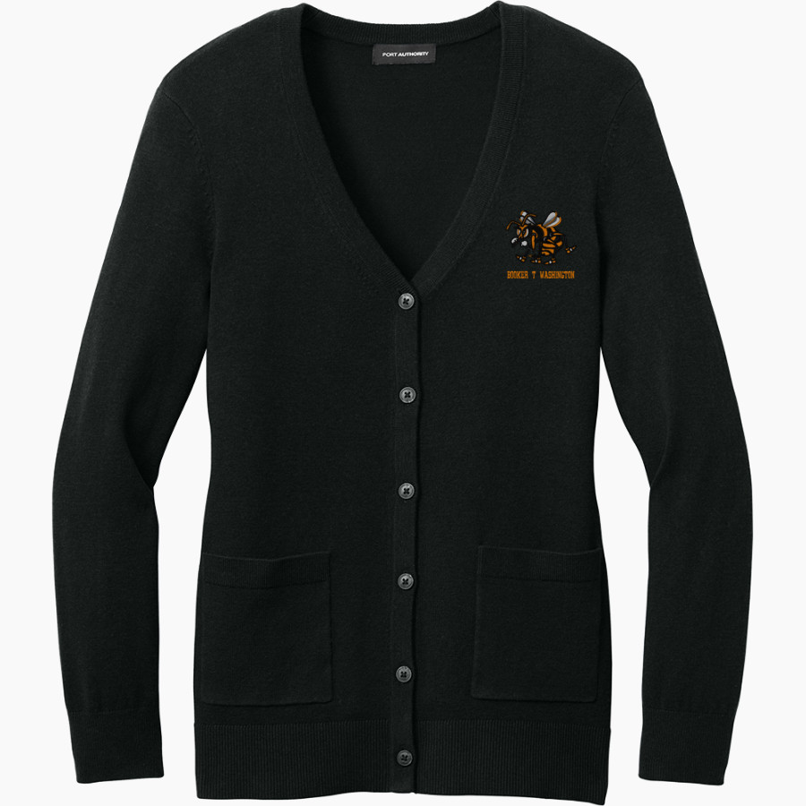BOOKER T WASHINGTON HIGH SCHOOL HORNETS <span class="pdp-name-mascot">BOOKER T WASHINGTON HORNETS</span> Port Authority Women's Easy Care Button-Up Cardigan Sweater