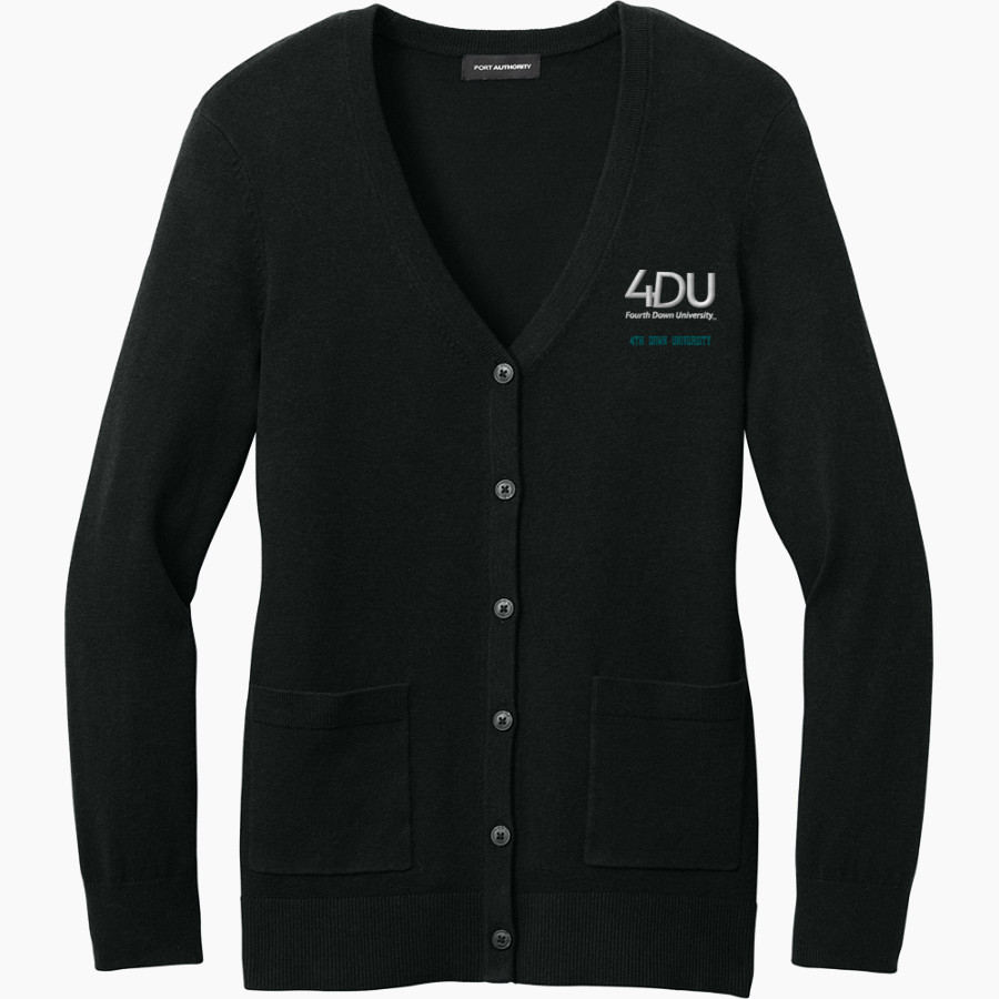 4th Down University 4th Down University <span class="pdp-name-mascot">4th Down University</span> Port Authority Women's Easy Care Button-Up Cardigan Sweater