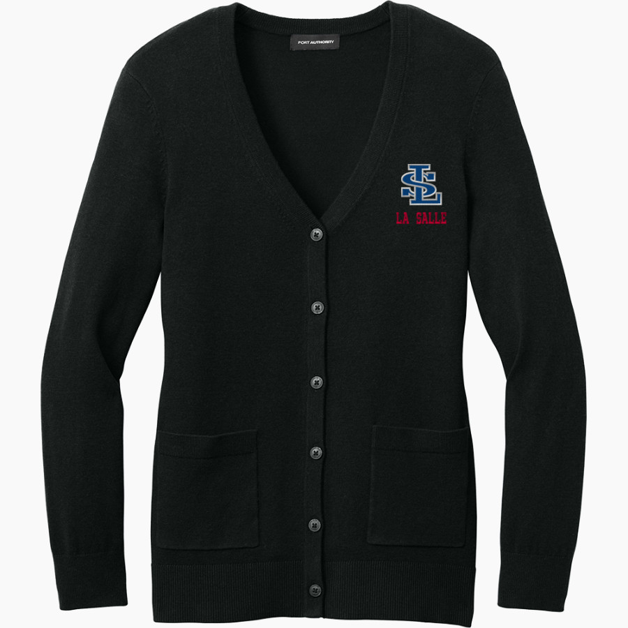 LA SALLE CATHOLIC COLLEGE PREP FALCONS <span class="pdp-name-mascot">LA SALLE FALCONS</span> Port Authority Women's Easy Care Button-Up Cardigan Sweater