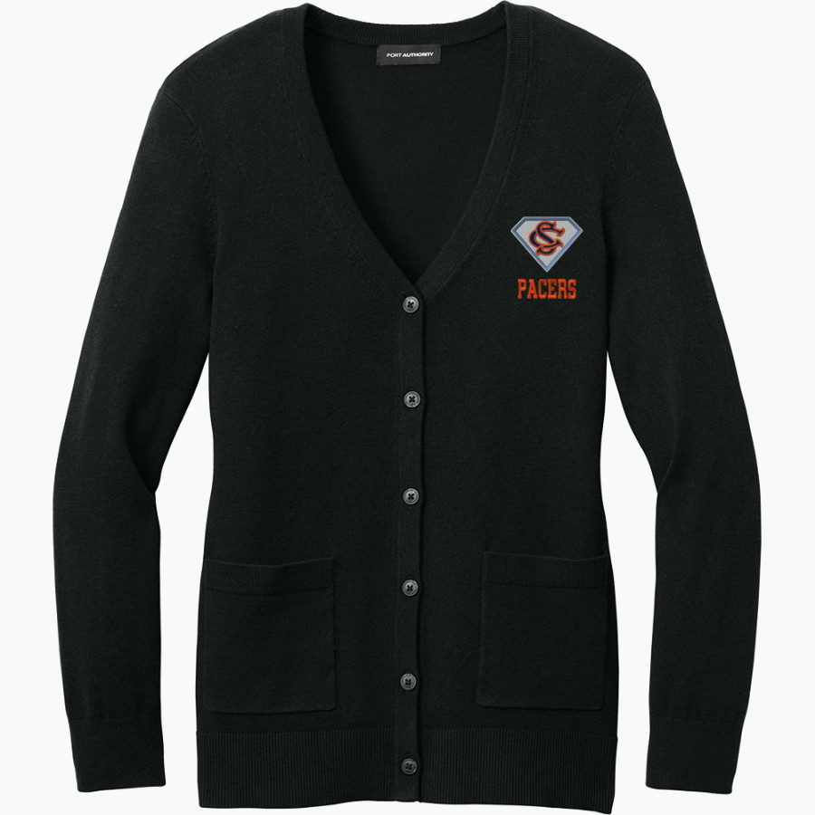 Switzerland County Pacers <span class="pdp-name-mascot">Switzerland County Pacers</span> Port Authority Women's Easy Care Button-Up Cardigan Sweater
