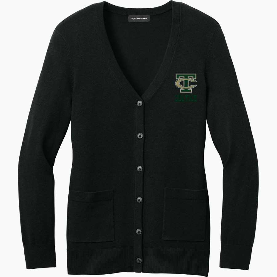 Trinity Catholic Celtics <span class="pdp-name-mascot">Trinity Catholic Celtics</span> Port Authority Women's Easy Care Button-Up Cardigan Sweater
