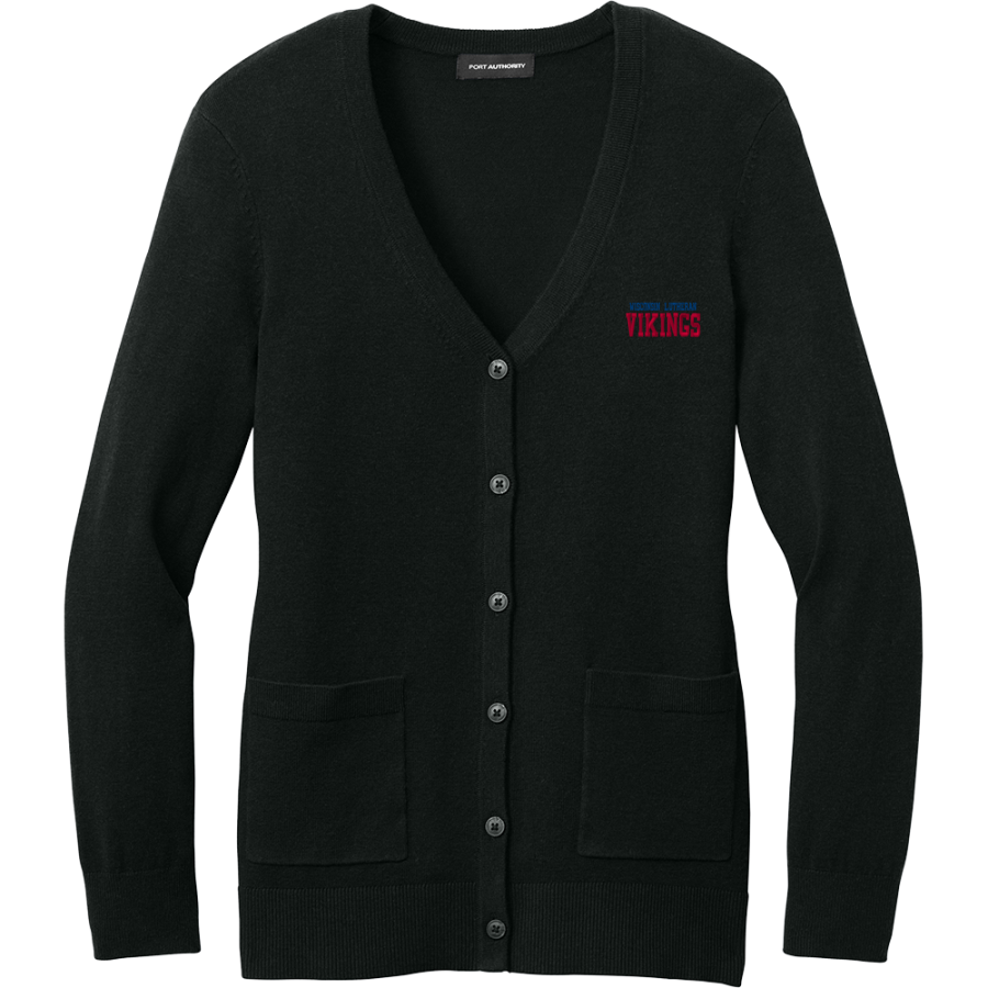 Wisconsin Lutheran Vikings <span class="pdp-name-mascot">Wisconsin Lutheran Vikings</span> Port Authority Women's Easy Care Button-Up Cardigan Sweater