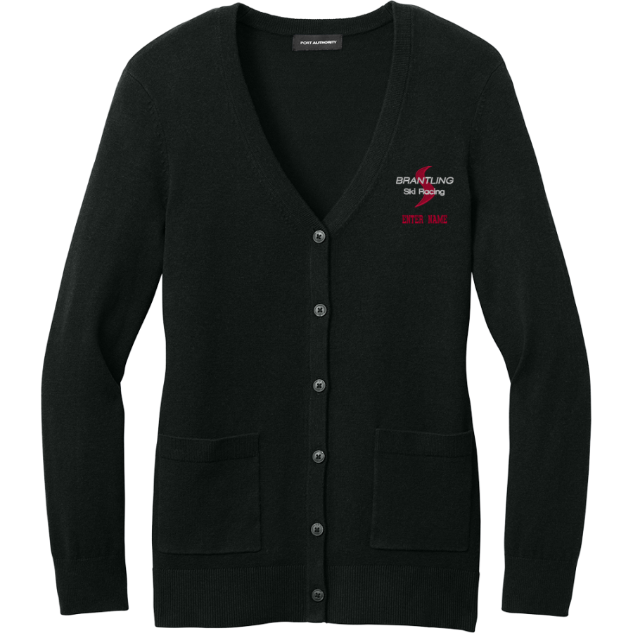 BRANTLING SKI RACING ASSOCIATION <span class="pdp-name-mascot">BRANTLING SKI RACING ASSOCIATION</span> Port Authority Women's Easy Care Button-Up Cardigan Sweater