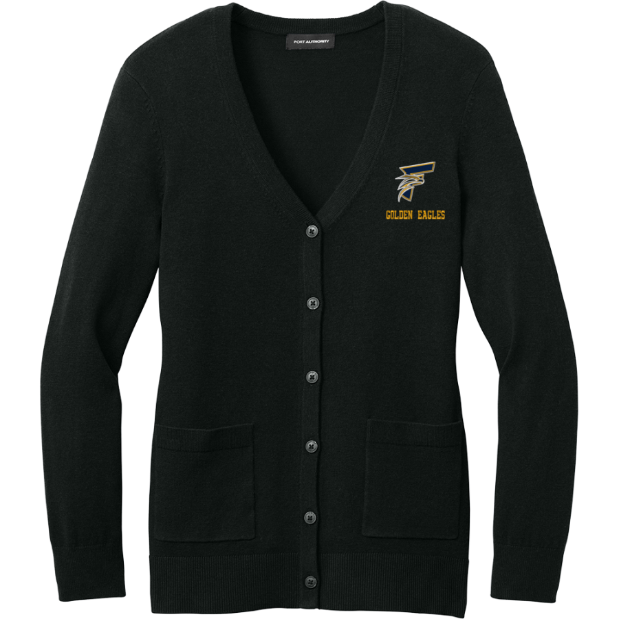 Frederick Pop Warner Golden Eagles <span class="pdp-name-mascot">Frederick Pop Warner Football Golden Eagles</span> Port Authority Women's Easy Care Button-Up Cardigan Sweater