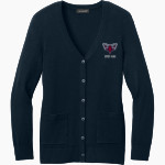 SAINT LAWRENCE CENTRAL HIGH SCHOOL LARRIES Port Authority Women's Easy Care Button-Up Cardigan Sweater Front Thumbnail