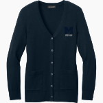 Marietta Blue Devils <span class="pdp-name-mascot">Marietta Blue Devils</span> Port Authority Women's Easy Care Button-Up Cardigan Sweater Front Thumbnail