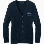 BUCKS COUNTY Centurions <span class="pdp-name-mascot">BUCKS COUNTY COMMUNITY COLLEGE Centurions</span> Port Authority Women's Easy Care Button-Up Cardigan Sweater Front Thumbnail
