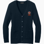 Katz Yeshiva Storm Port Authority Women's Easy Care Button-Up Cardigan Sweater Front Thumbnail